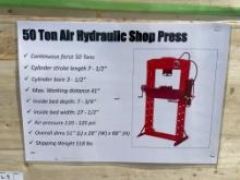 50 Ton Air/Hydraulic Shop Press
