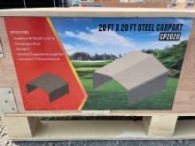 20 ft 20 ft Steel Carport