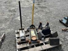 Hydraulic Floor Jacks and Wheel Chocks