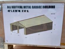 26 ft x 42 ft Double Garage Metal Barn Shed (BOX A + BOX B)