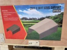 20 ft 30 ft Steel Carport