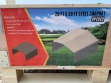 20 ft 20 ft Steel Carport