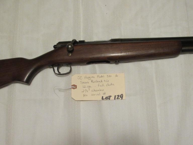 JC Higgins Model 583 .16 Sears Roebuck Co 12 ga.