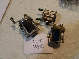 Southbend Model G #550, BF Meek #3, & No Name Open Faced Reels