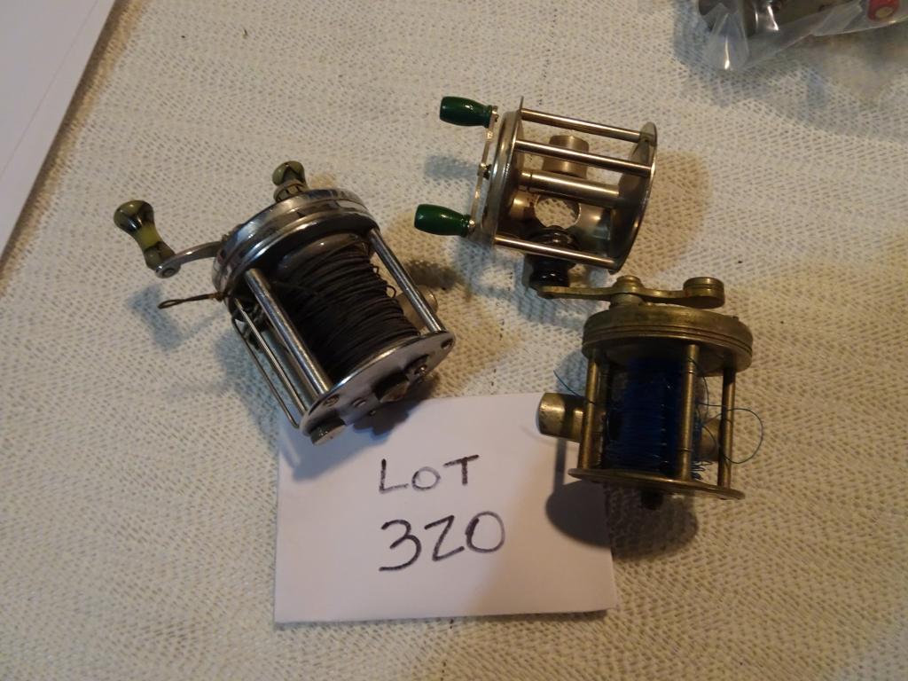 Southbend Model G #550, BF Meek #3, & No Name Open Faced Reels