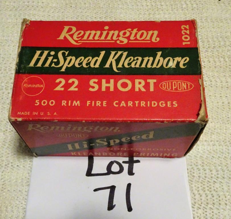 500 - Remington Kleanbore 22 Short