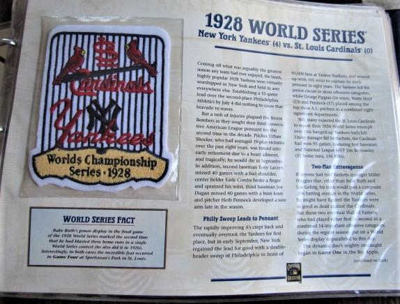 New York Yankees Official World Series Patch Collection