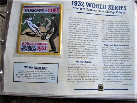 New York Yankees Official World Series Patch Collection