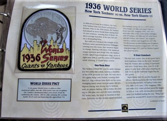 New York Yankees Official World Series Patch Collection