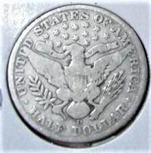 1908-D Barber Half