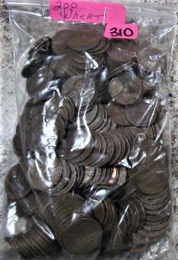 200 Wheat Cents