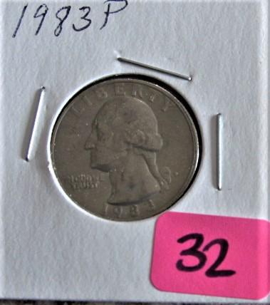 1983-P Washington Quarter