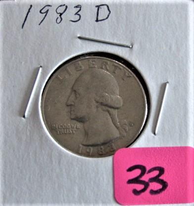 1983-D Washington Quarter