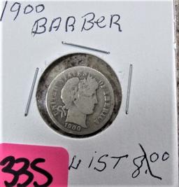 1900 Barber Dime