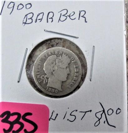 1900 Barber Dime