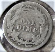 1907 Barber Dime