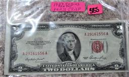 1935 Red Dot Series $2