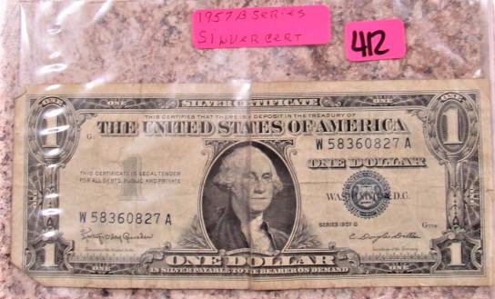 1957 B Series Silver Certificate