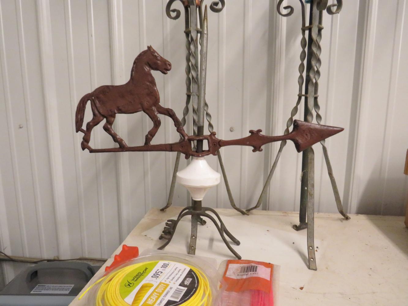 Weather Vane with Horse Directional Arrow