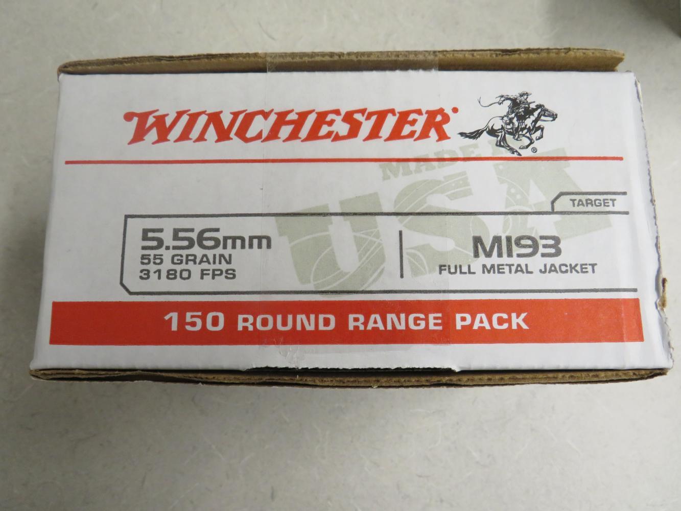 150 Round Pack Winchester 5.56 mm