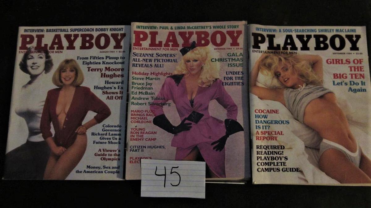 Playboy Aug, Sept, Dec 84 (Suzanne Summers)