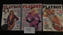 Playboy Aug, Sept, Dec 84 (Suzanne Summers)
