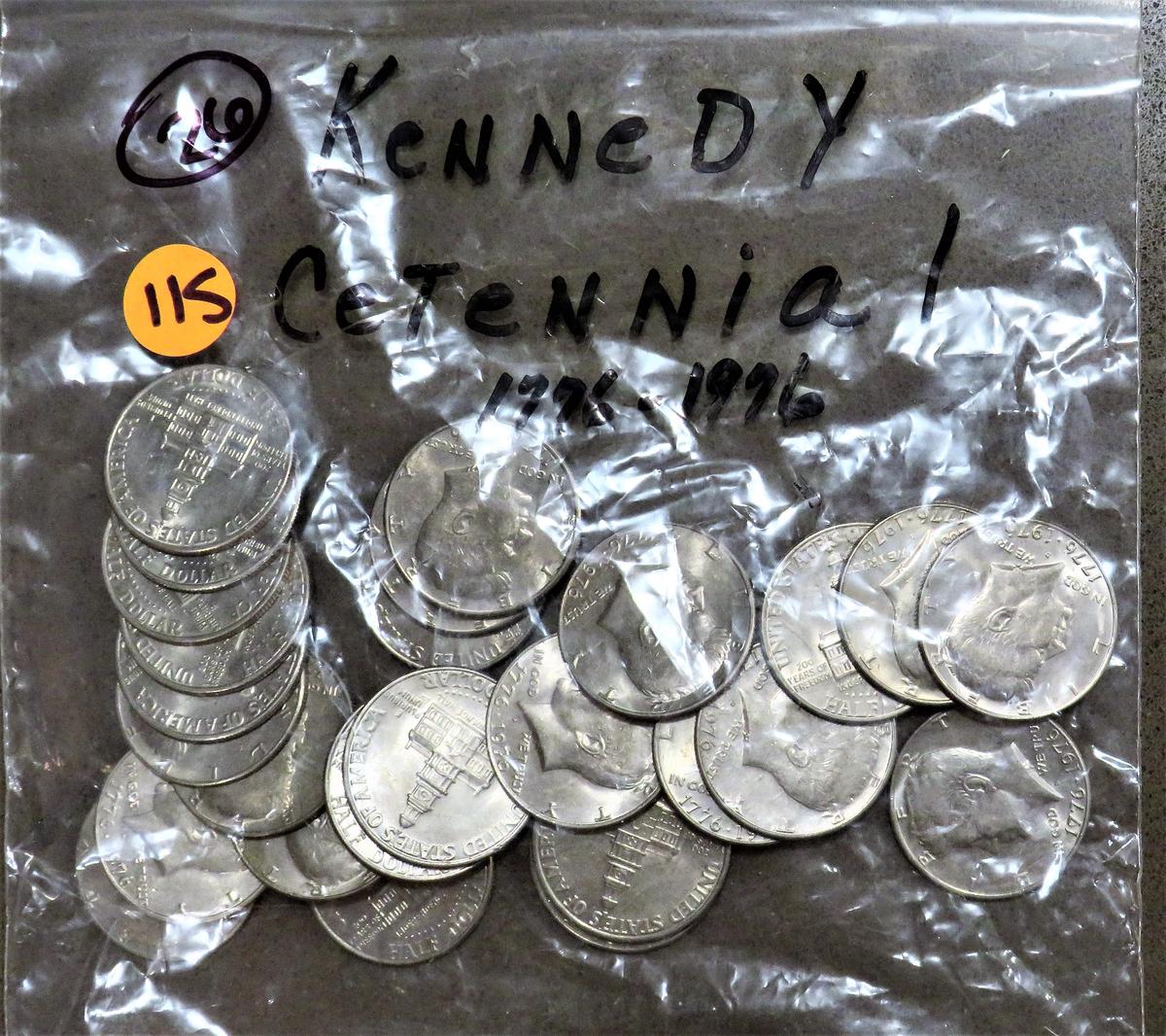 26 JFK Bi Centennial Halves