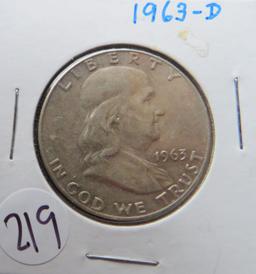 1963-D Franklin Half Dollar