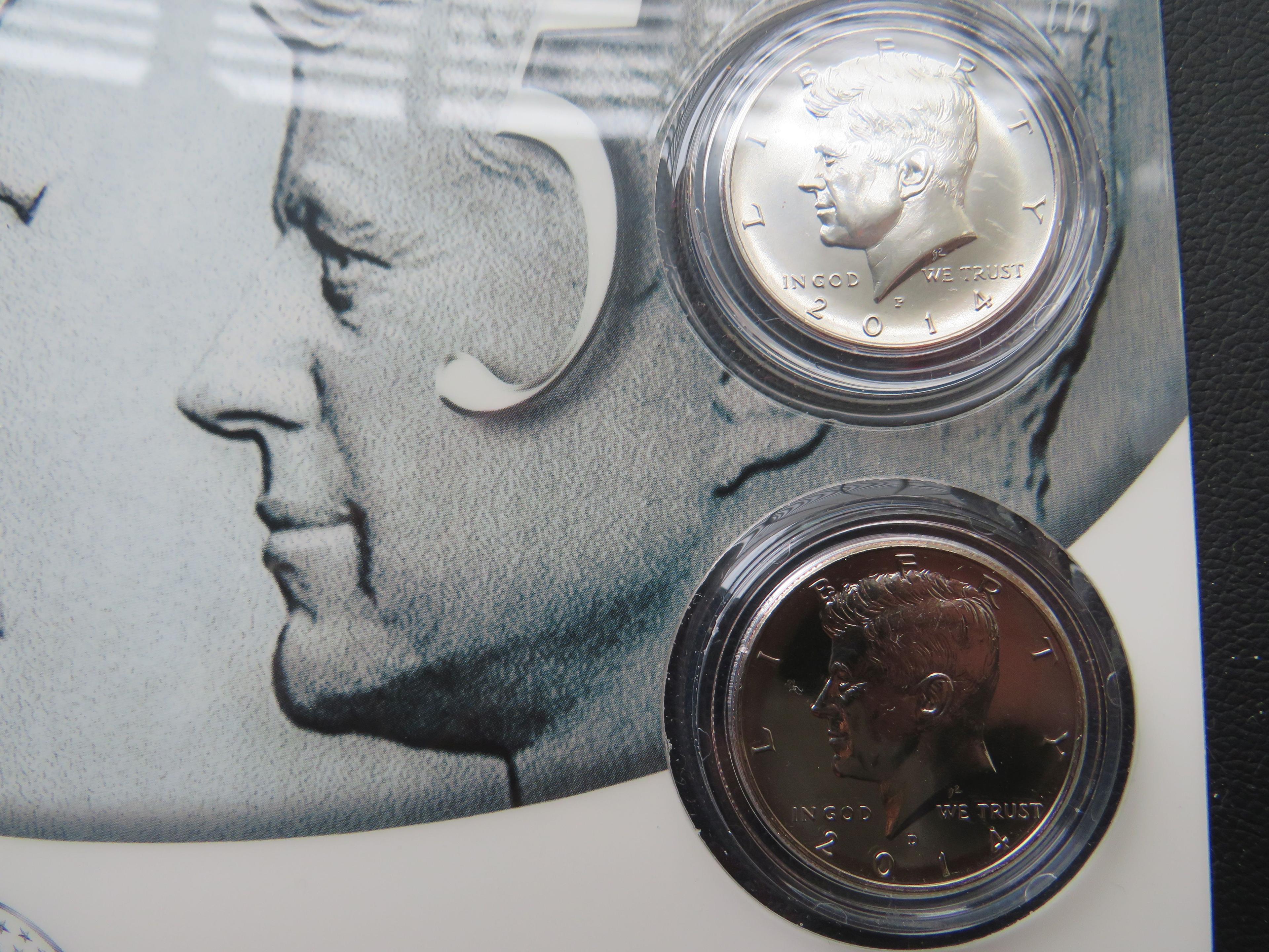2014- 50th Anniversary Kennedy Half- Dollar Uncirculated Coin Set