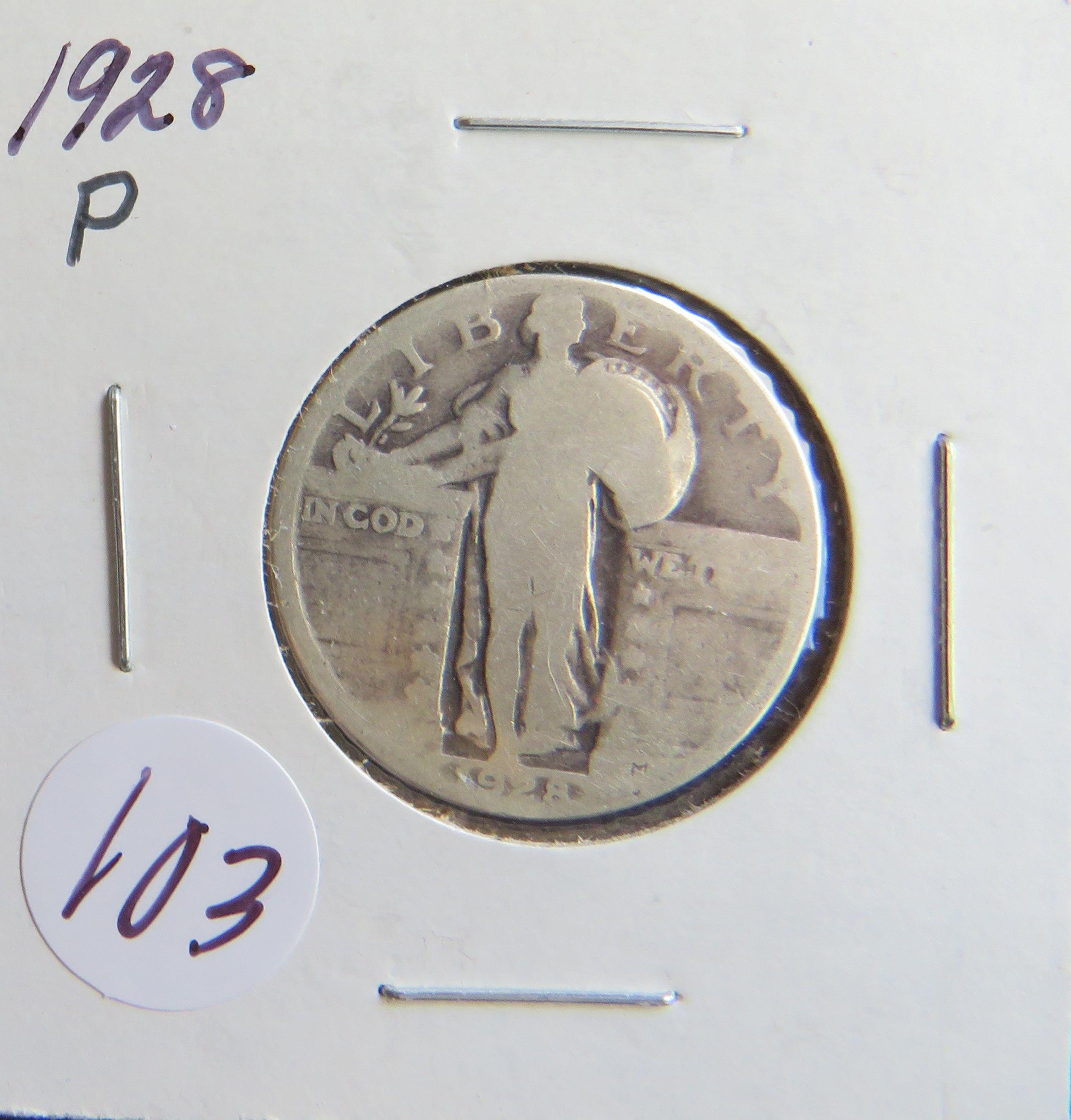 1928-P Standing Liberty Quarter