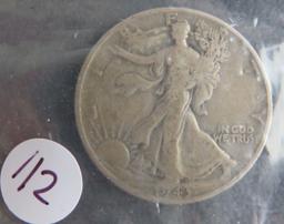 1943- Walking Liberty Half Dollar