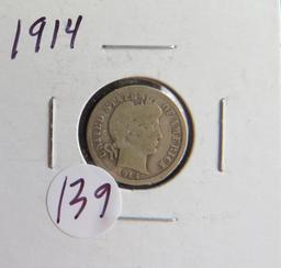 1914- Barber Dime