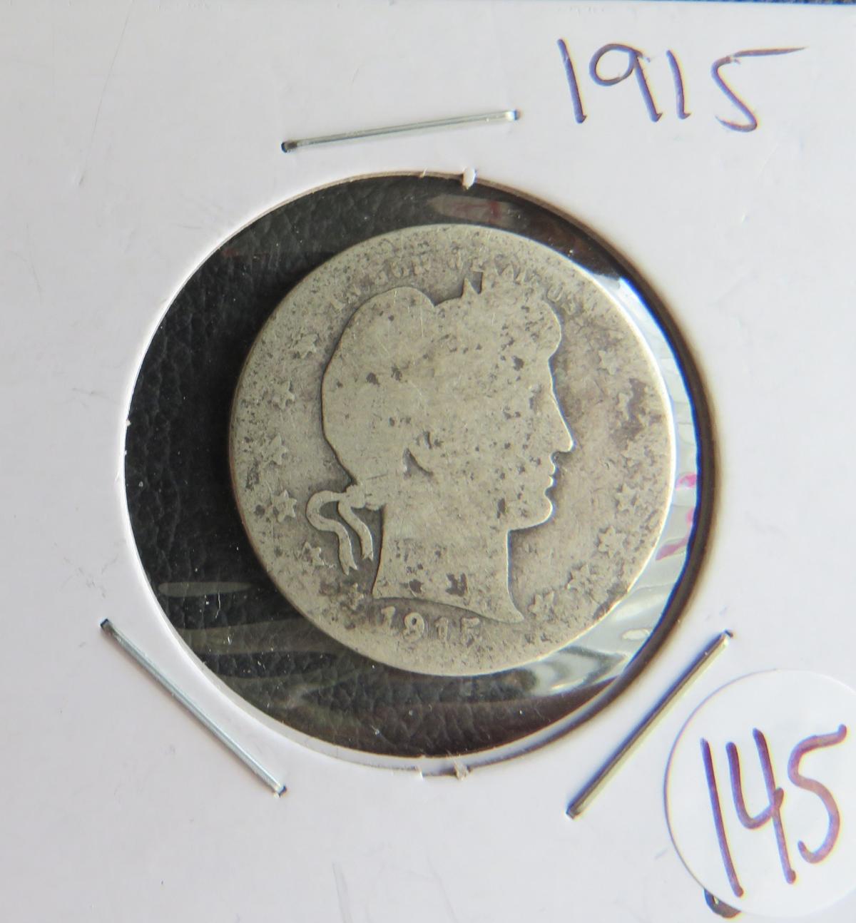 1915- Barber Quarter