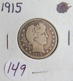 1915- Barber Quarter