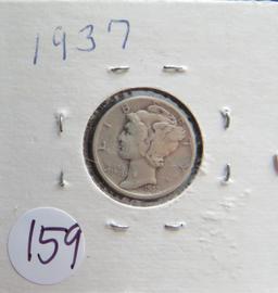 1937- Mercury Dime