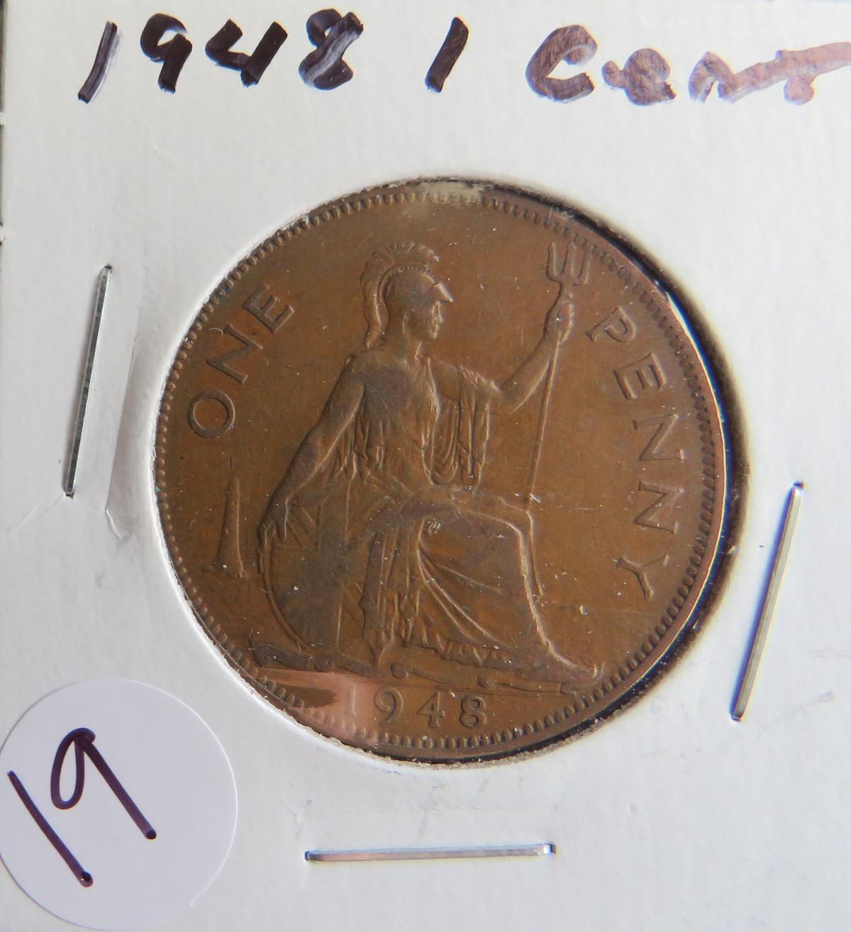 1948- 1 Cent Coin