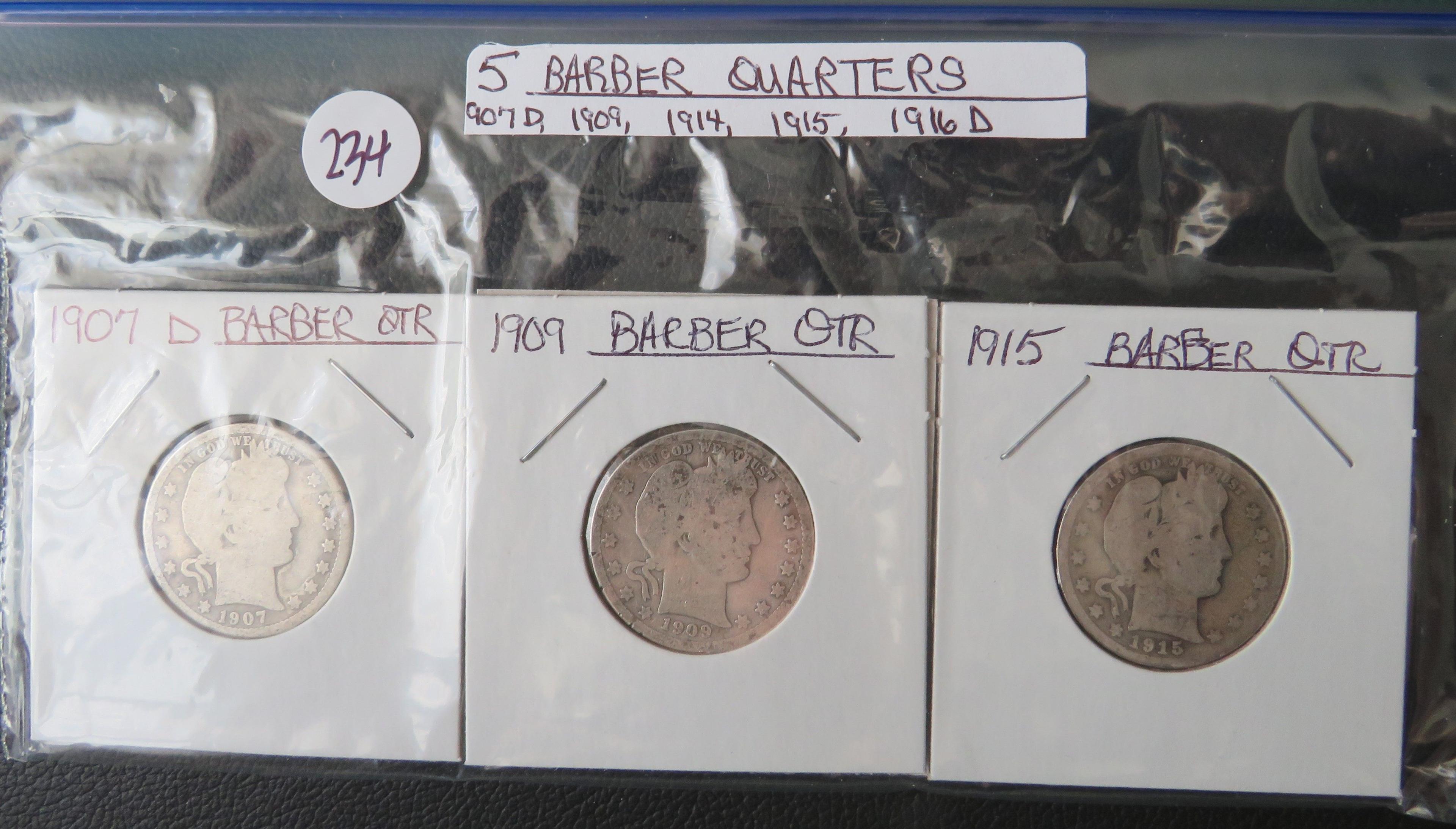 5 Barber Quarters