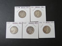 5 Barber Quarters