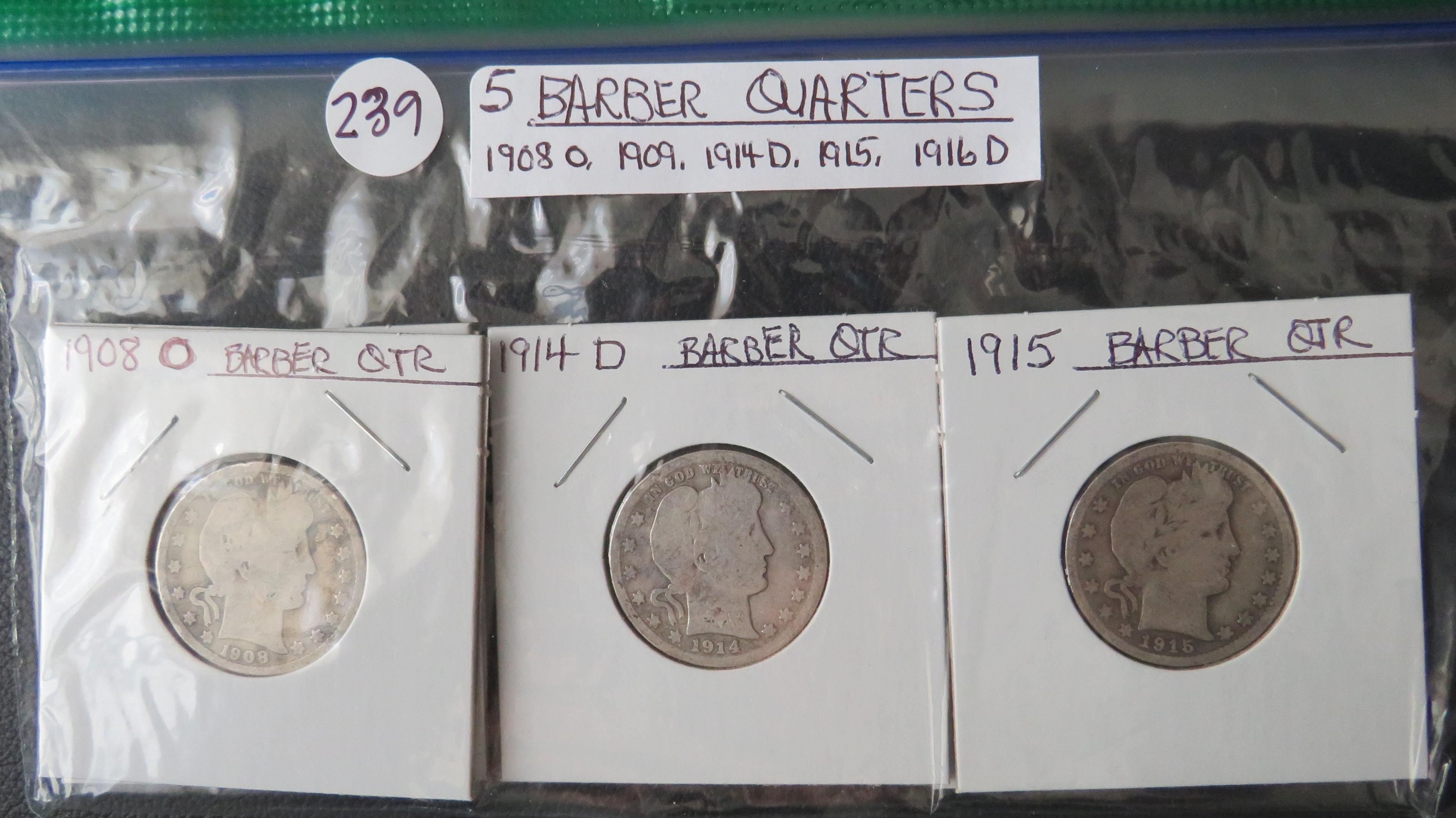 5 Barber Quarters