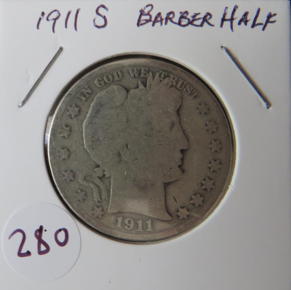 1911-S Barber Half