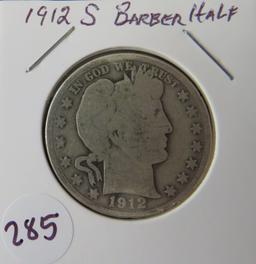 1912- S Barber Half