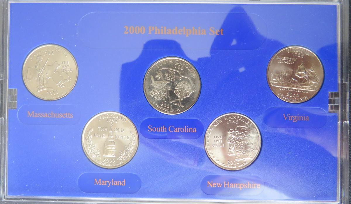 2000- Philadelphia BU Mint Set State Quarters