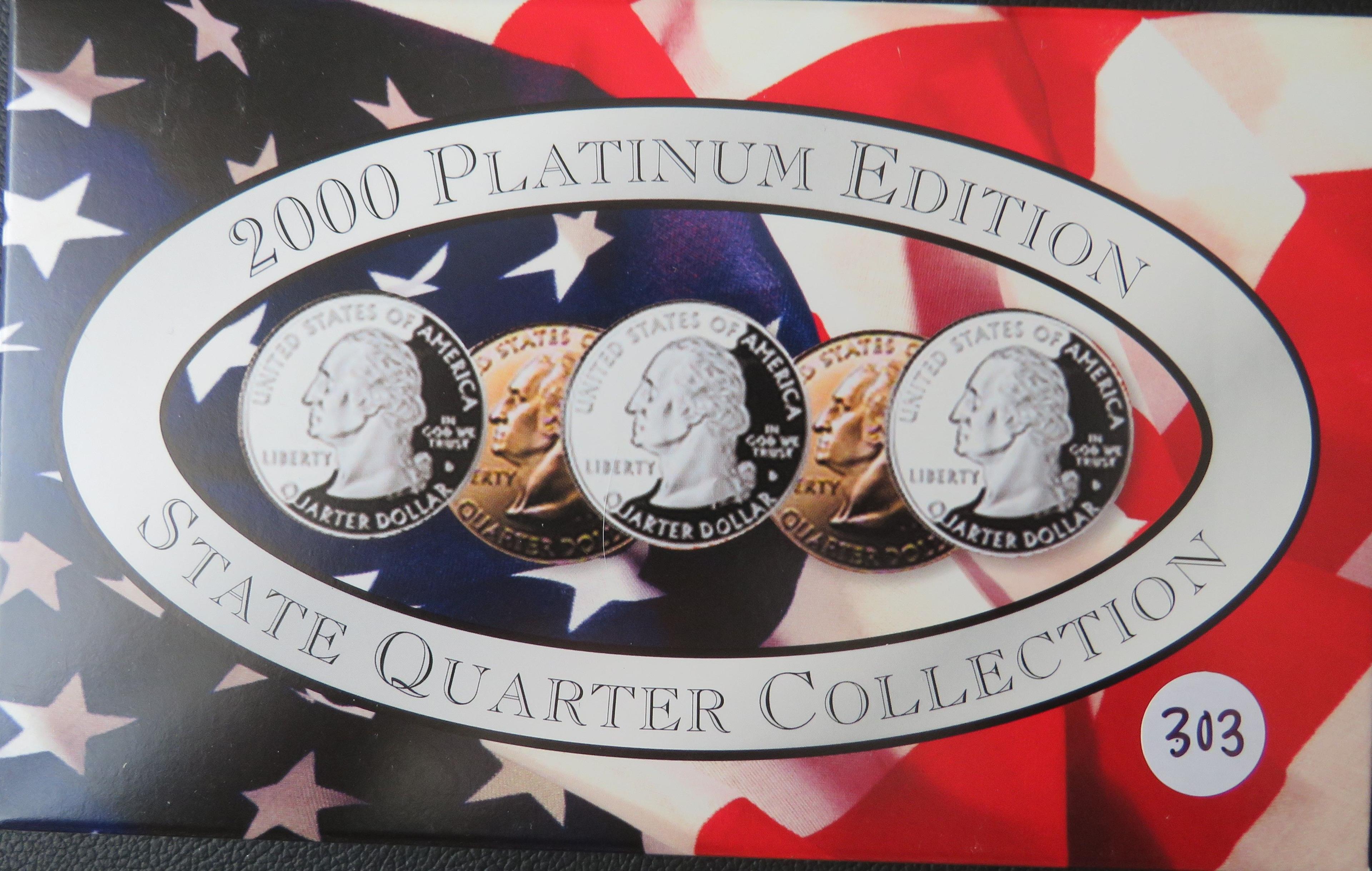 2000- Philadelphia BU Platinum Plated State Quarters