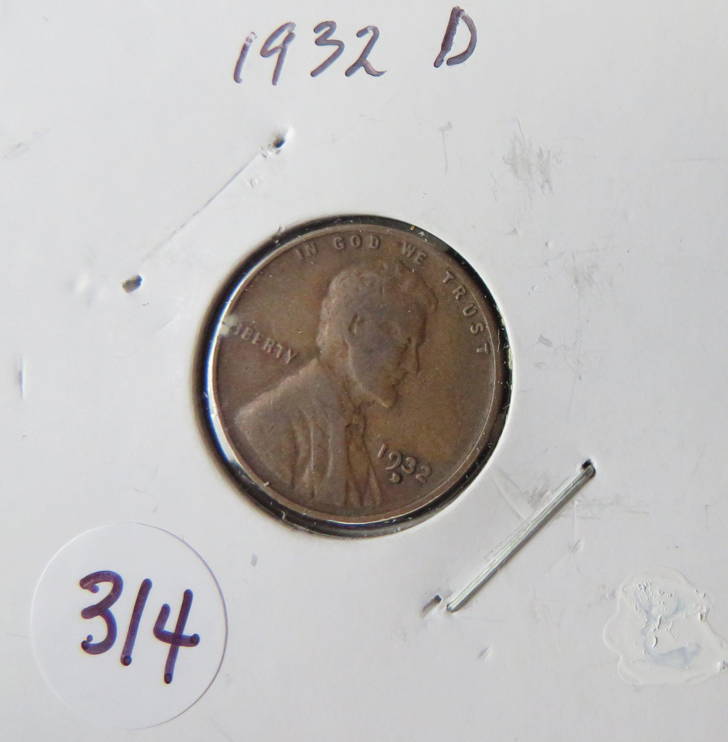 1932- D Lincoln Cent