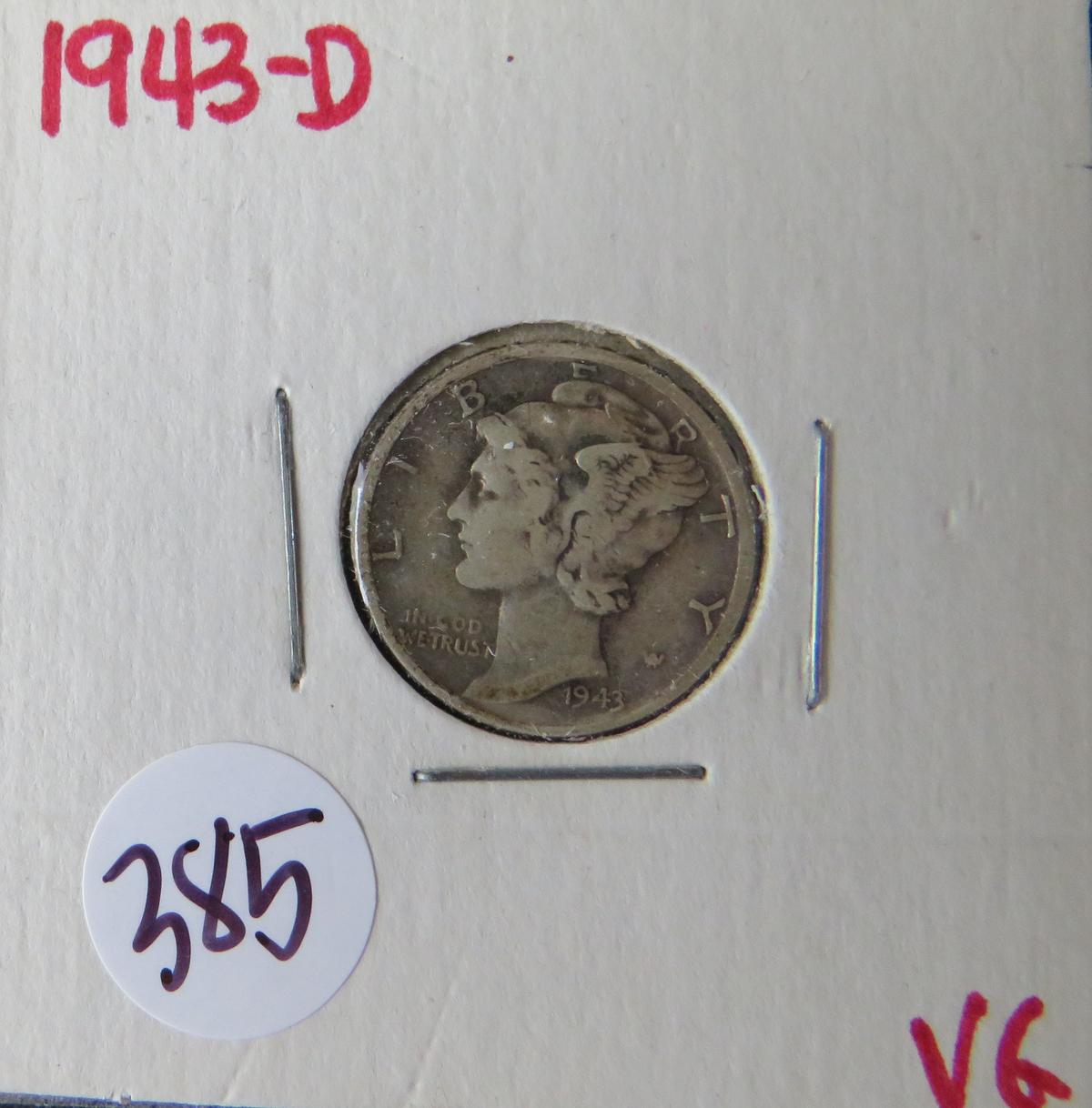 1943- D Mercury Dime