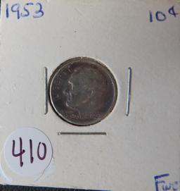 1953- Roosevelt Dime