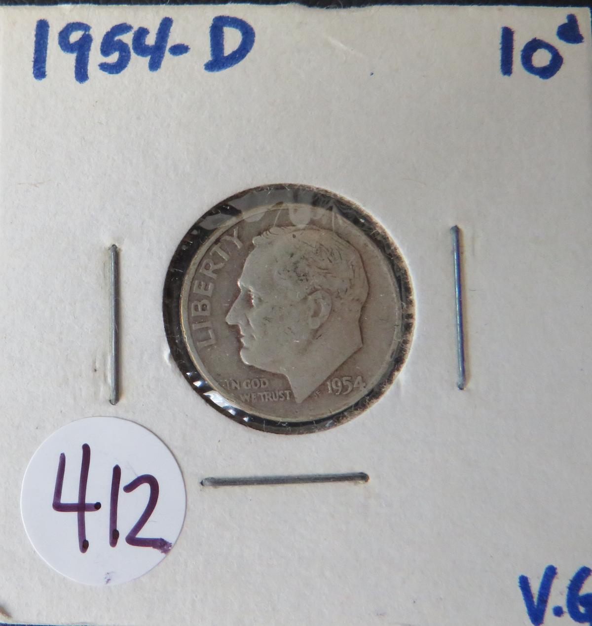 1954-D Roosevelt Dime