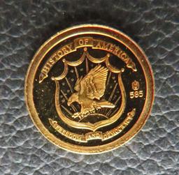 1 gram Gold Round- Freedom & Democracy