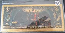 5- Batman Gold Plated 1 Million Dollar