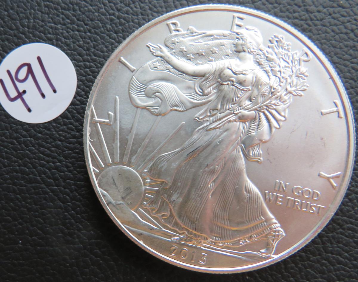 2013- American Eagle Silver Dollar